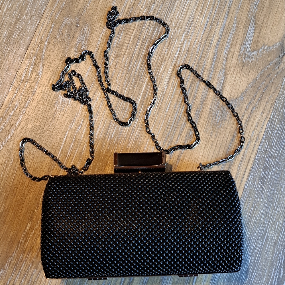 Jessica McClintock Elegant Black Clutch Bag